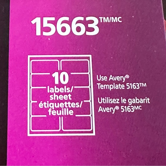 Avery labels assorted partial packages - Picture 5 of 9